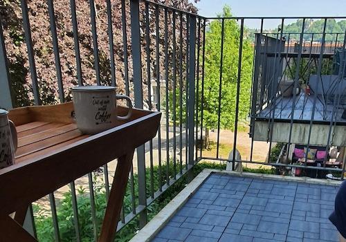 Balkon, Blick nach Norden