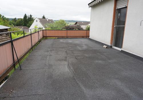 Terrasse am Wohnzimmer