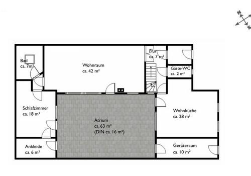 Grundriss Erdgeschoß