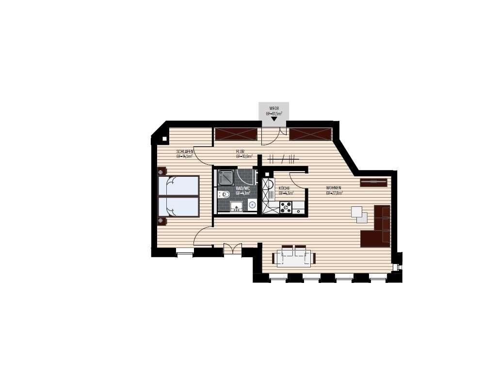 Grundriss WE08
