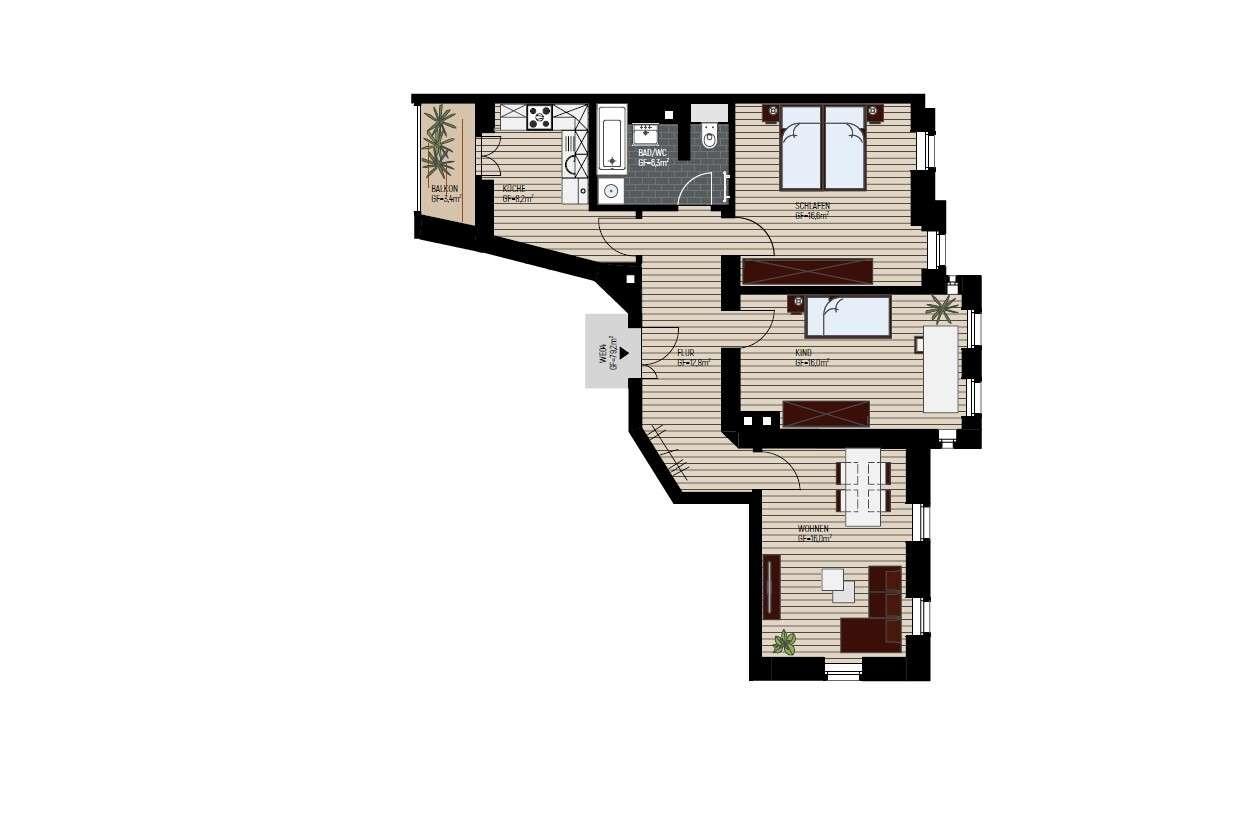 Grundriss WE04