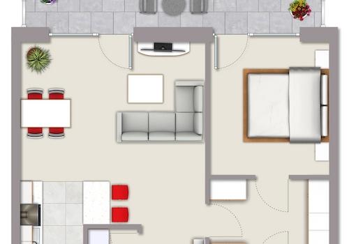 Grundriss Wohnung