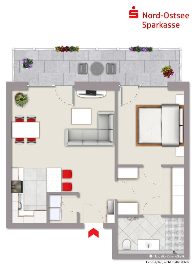 Grundriss Wohnung