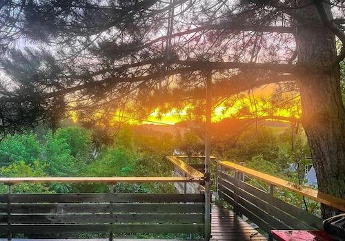 Sonnenuntergang von Terrasse