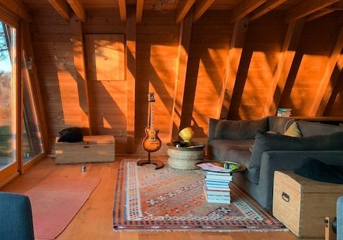 Wohnzimmer in Abendsonne