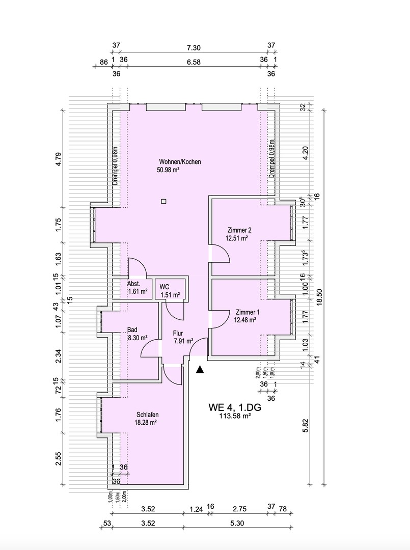 Grundriss WE 4, OG