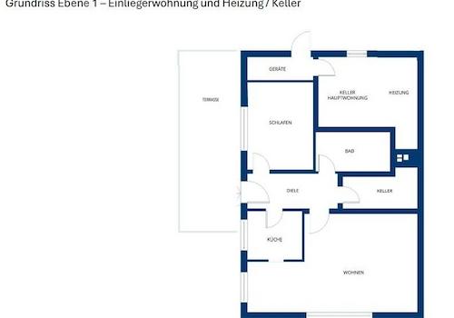Grundriss Ebene 1 - Einliegerw