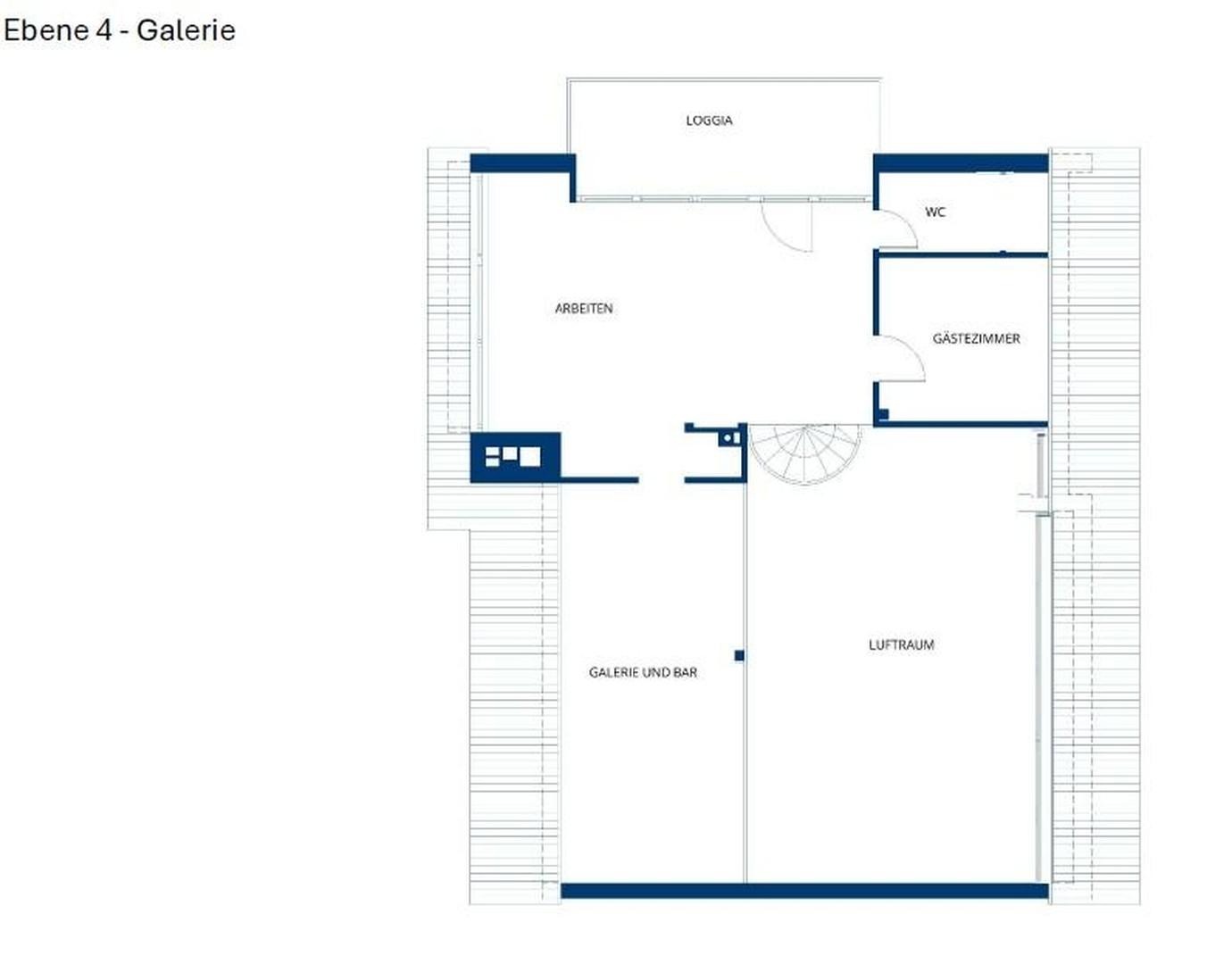 Grundriss Ebene 4 Galerie