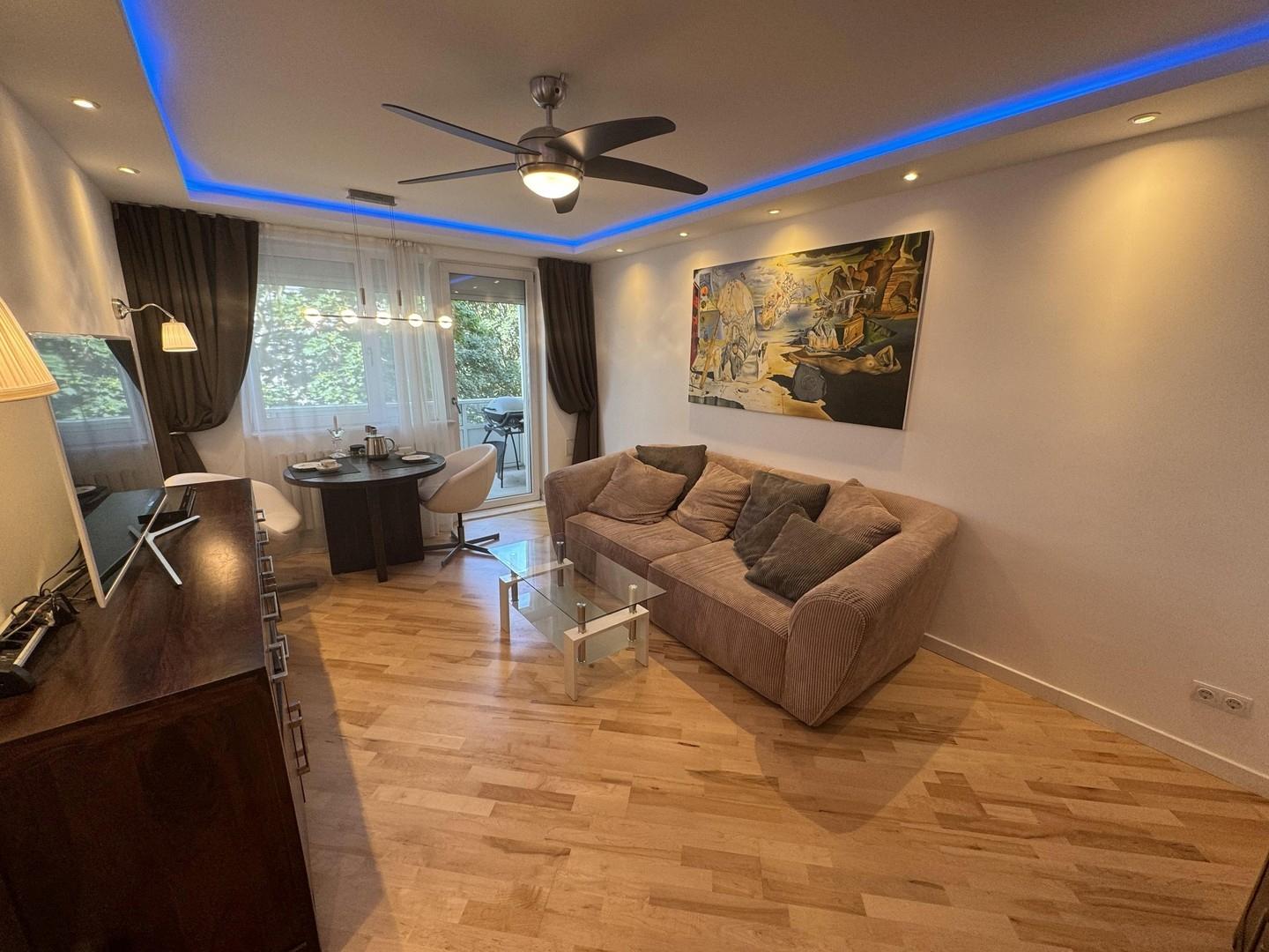 Wohnzimmer mit Lichtvoute