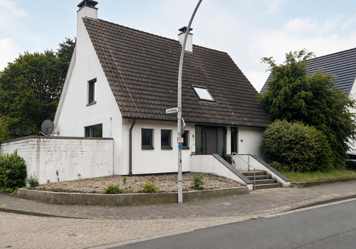 Frontansicht des Hauses 