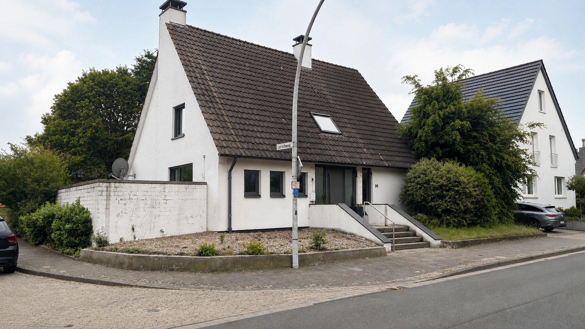 Frontansicht des Hauses 