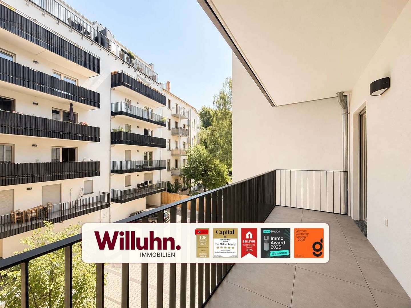 Weitsicht aus dem Balkon