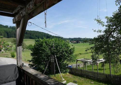 Ausblick vom Balkon