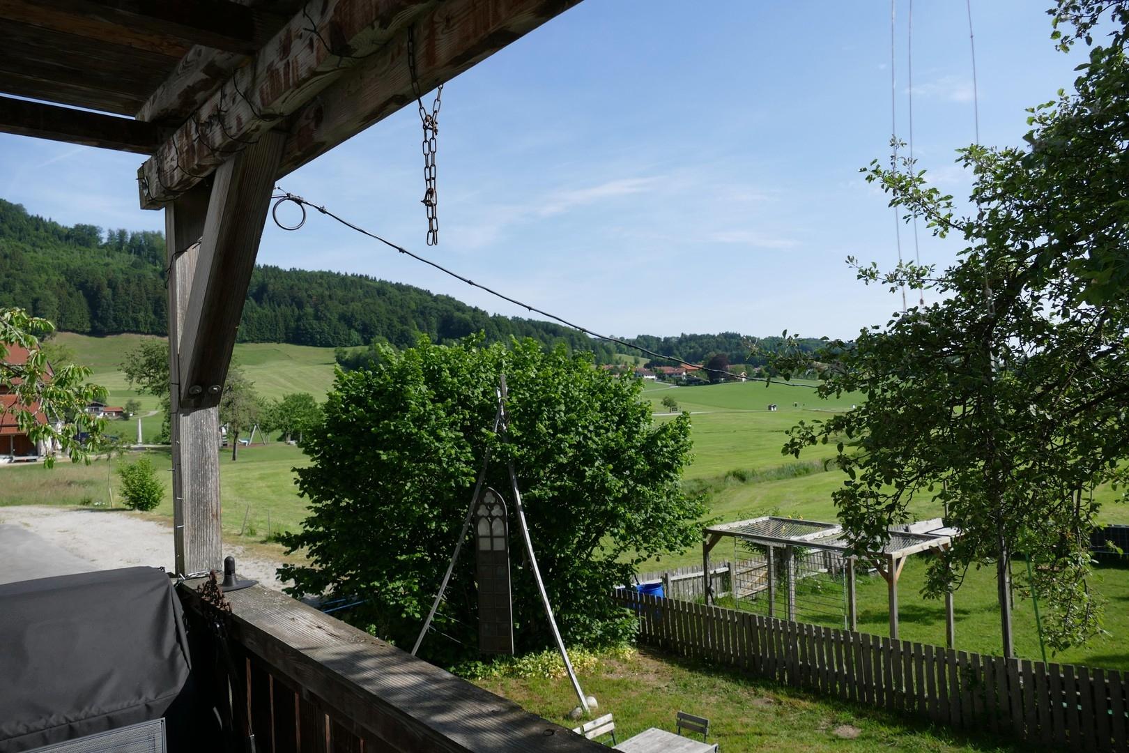 Ausblick vom Balkon