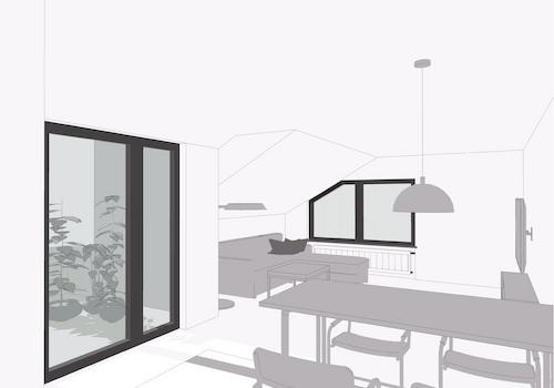 Wohnzimmer - Rendering