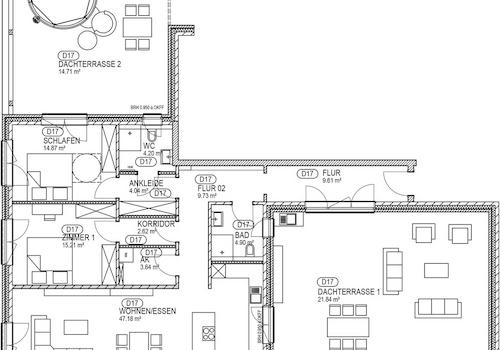 Grundriss Wohnung D17 