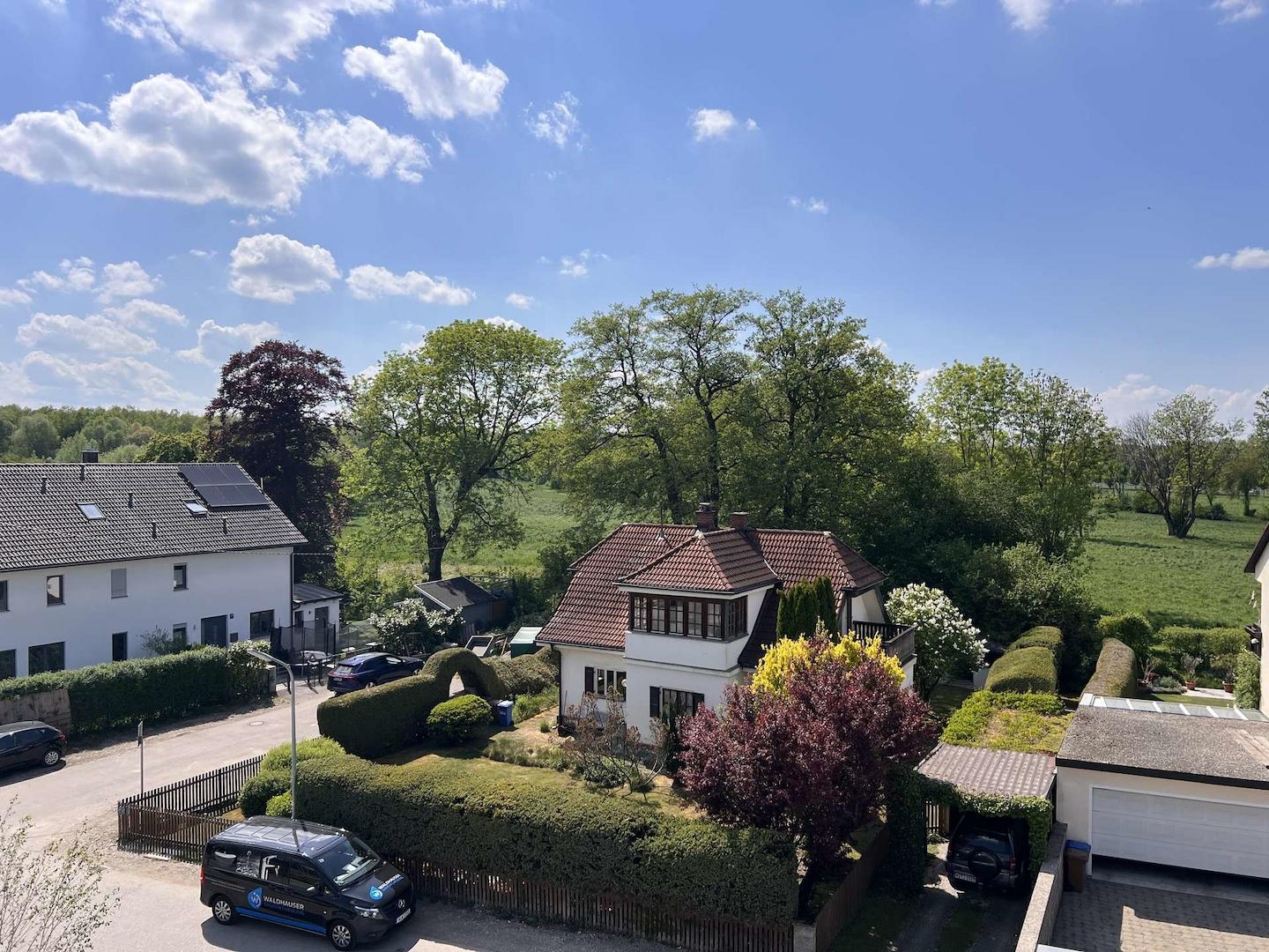 Blick von der Dachterrasse 