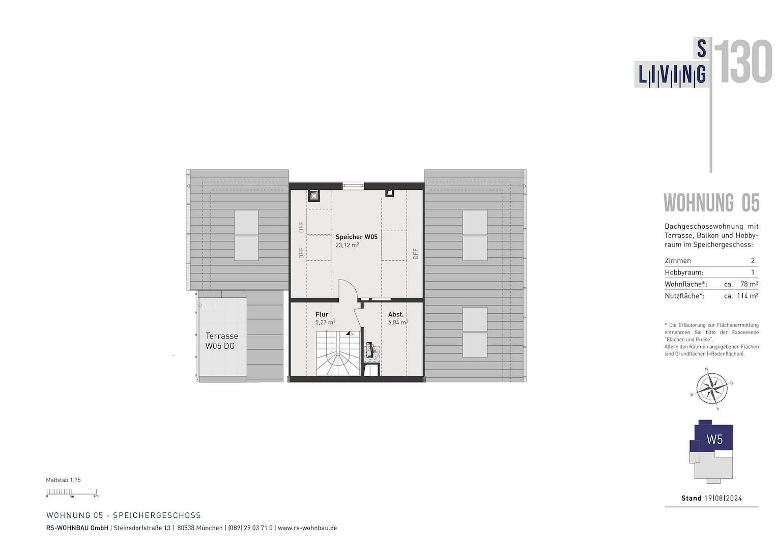 Grundriss Speicher / Studio