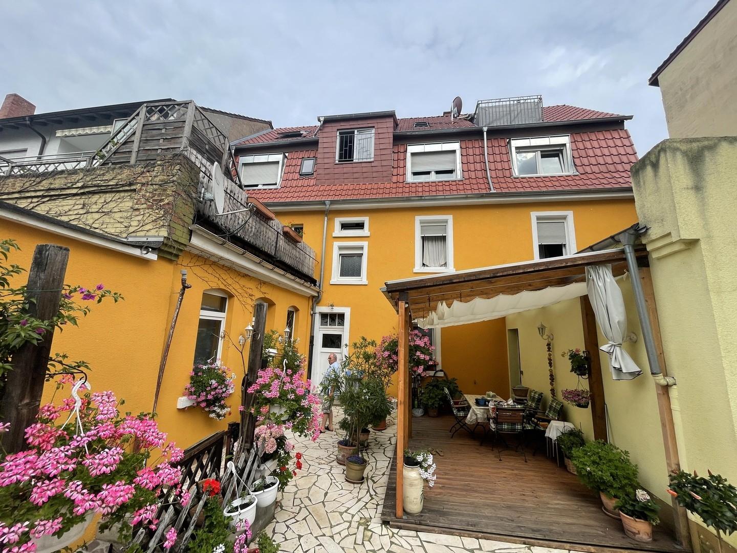 Rückansicht des hauses