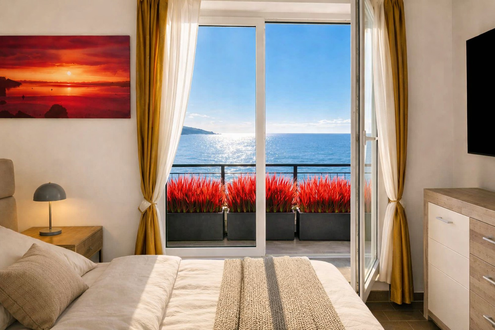 Schlafzimmer 2, Ostseeblick