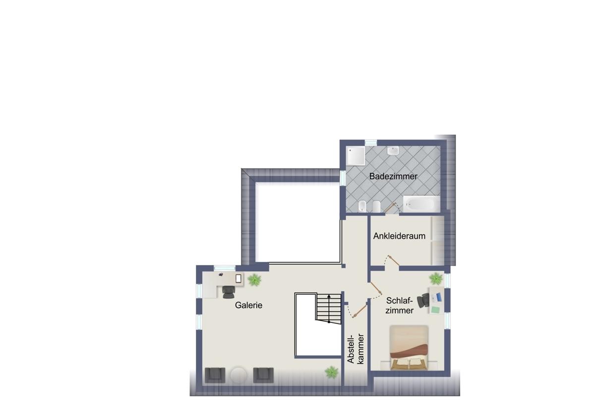 Grundriss Obergeschoss