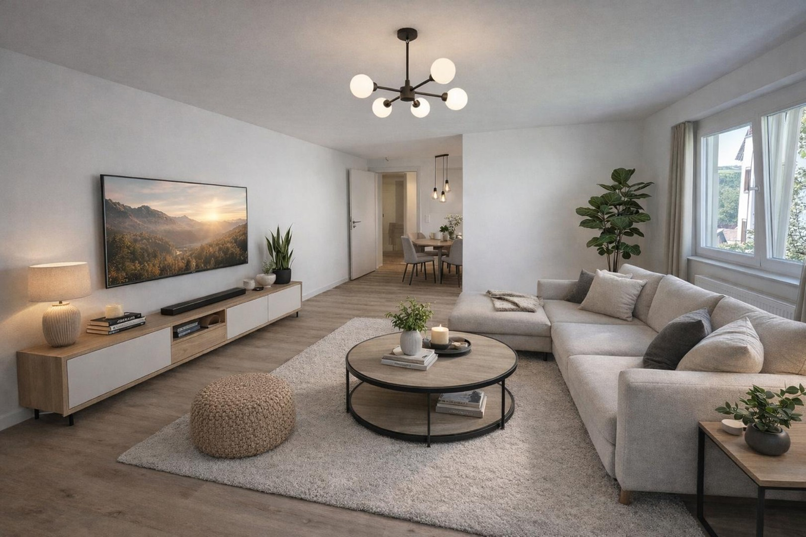 Wohnzimmer "Virtuell möbliert“
