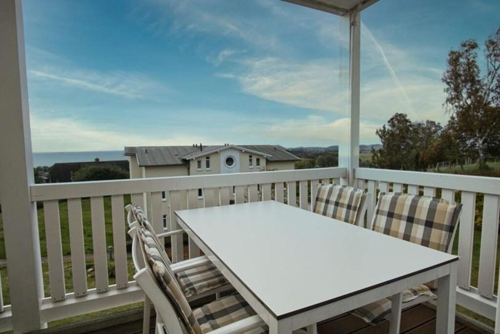 Sitzplatz auf Balkon