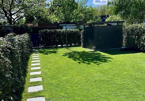 Garten mit Gartenhaus