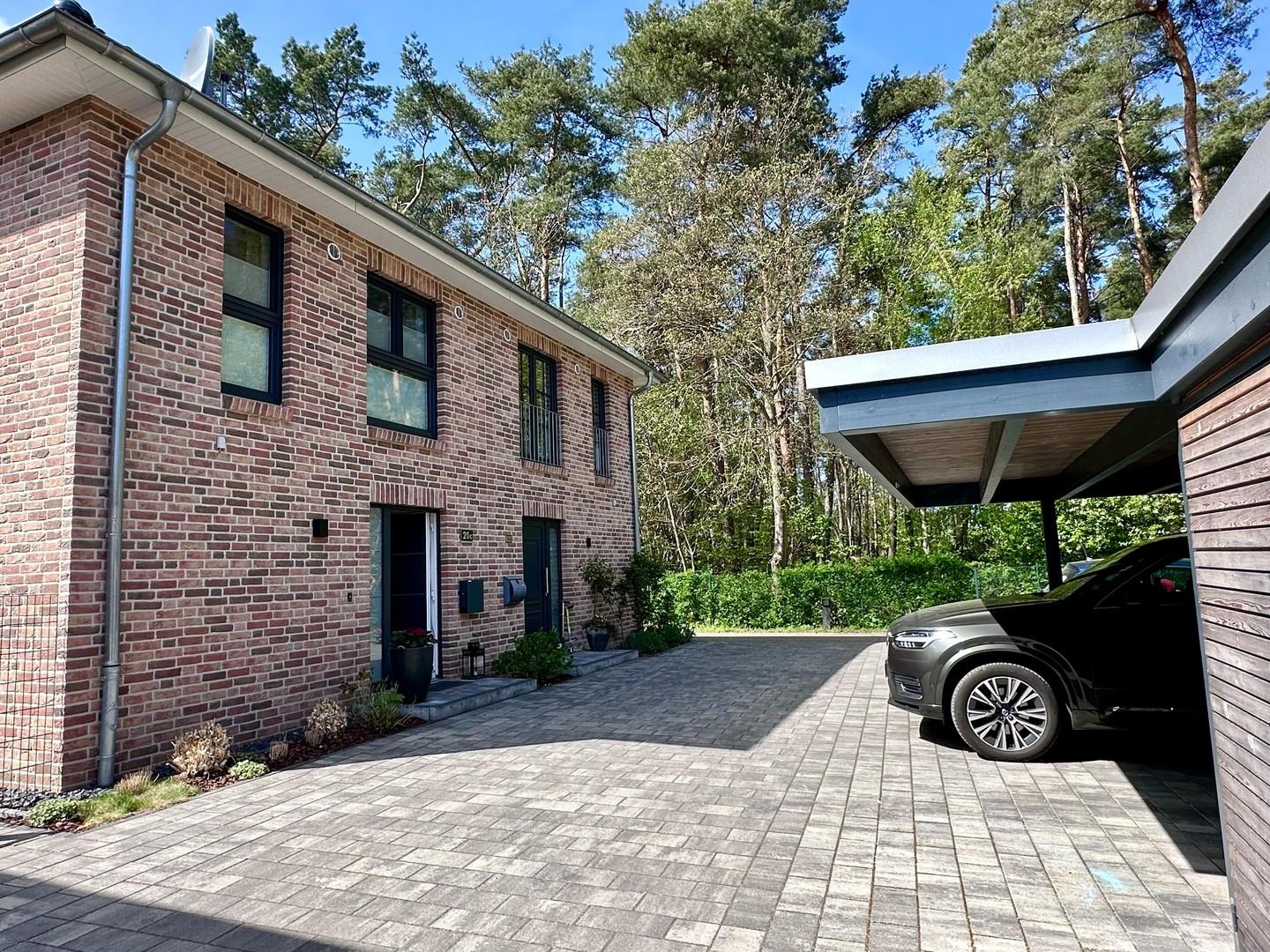 Einfahrt mit Carport