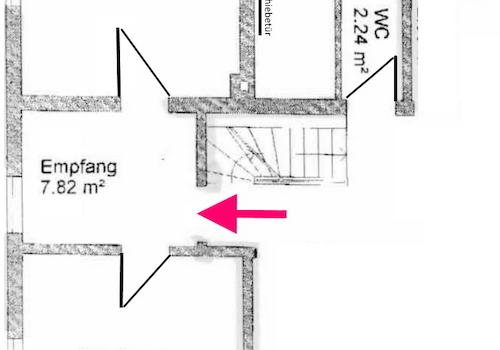Grundriss der Gewerbeeinheit