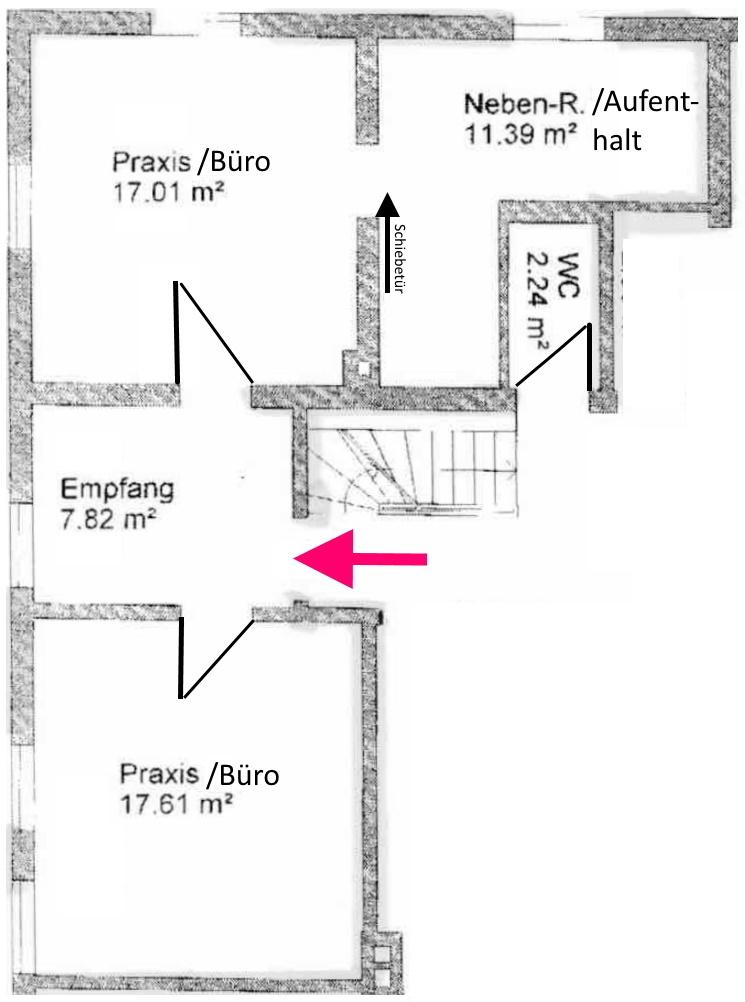 Grundriss der Gewerbeeinheit