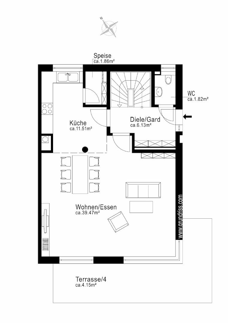 Grundriss - Erdgeschoss