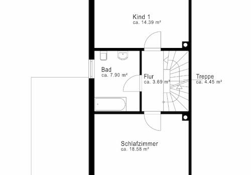 Grundriss Obergeschoss