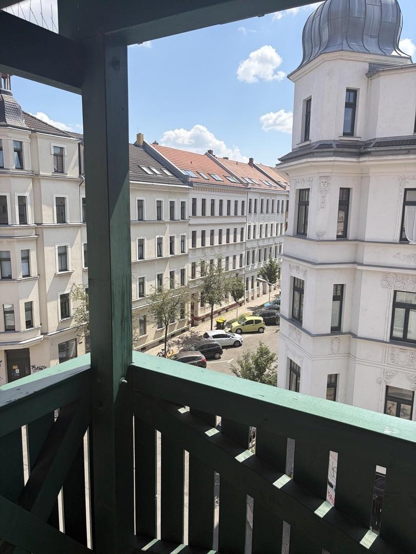 Blick vom Balkon
