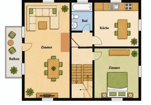 Vermietete Wohnung Dachgeschoss