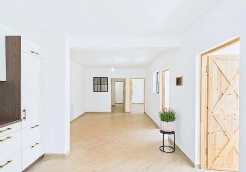 Blick vom Wohnzimmer