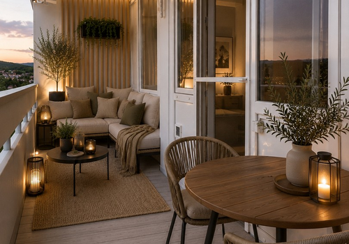 Balkon Einrichtungsbeispiel