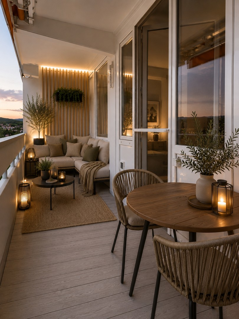 Balkon Einrichtungsbeispiel