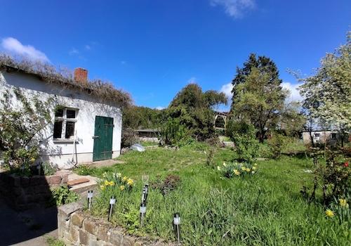 Garten mit Nebengelass