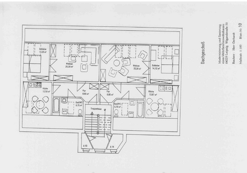 Grundriss Dachgeschoss Links