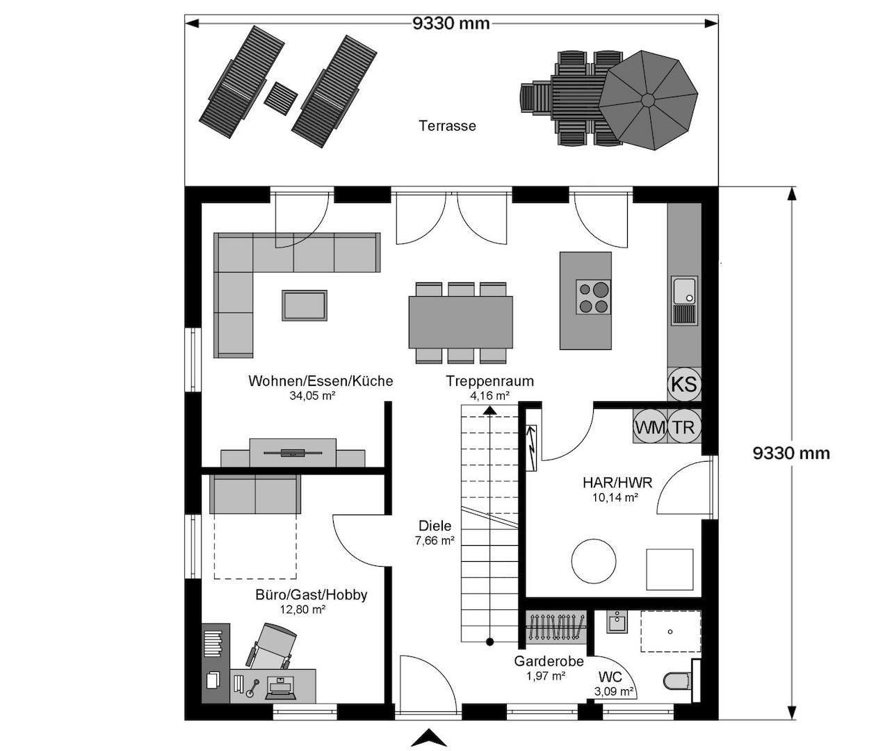 Grundriss EG