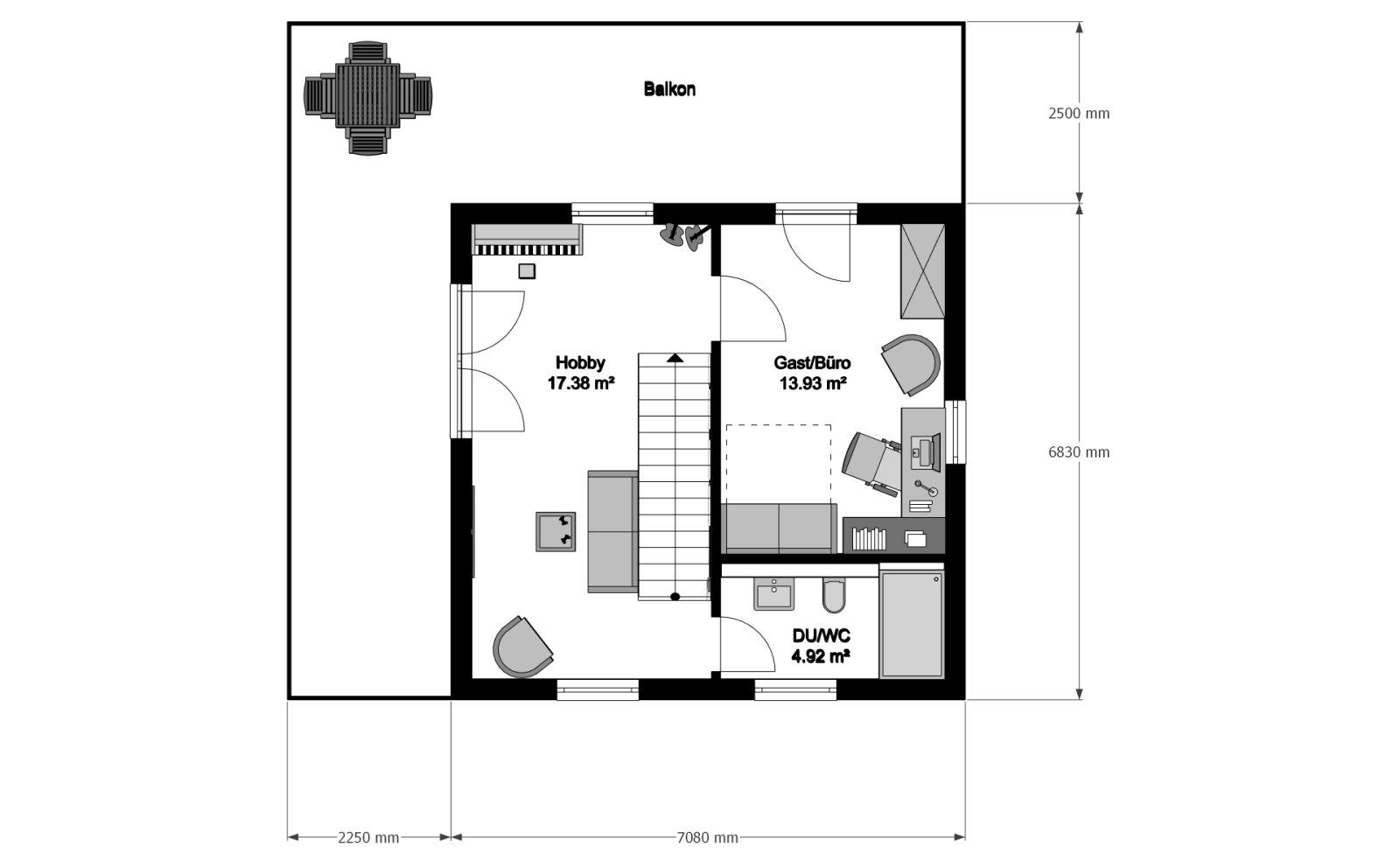 Grundriss DG