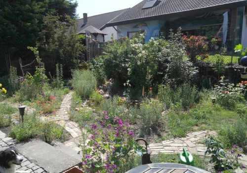 Garten mit Teich