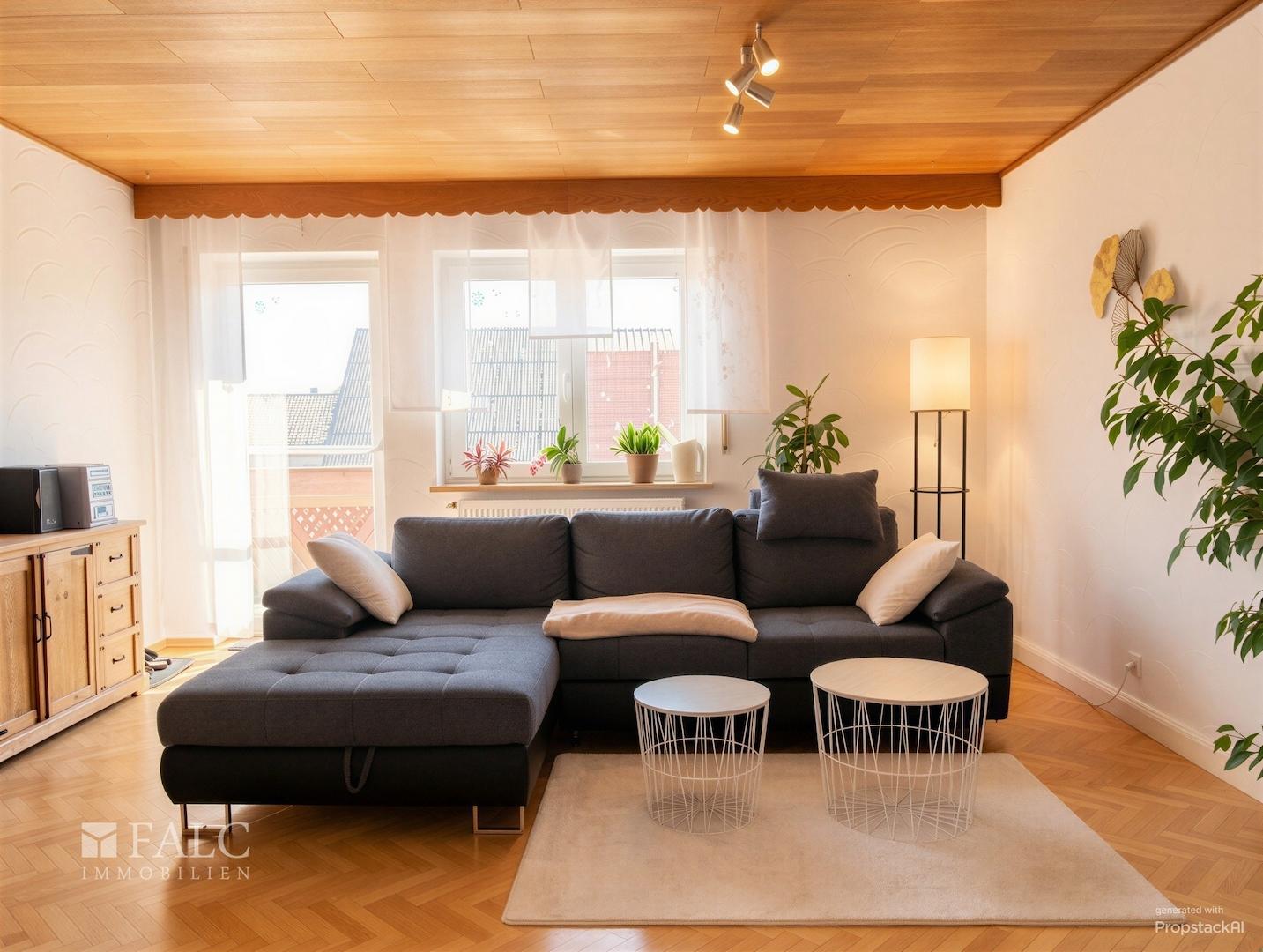 OG: Wohnzimmer, KI bearbeitet