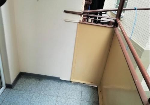 Überdachte Balkon