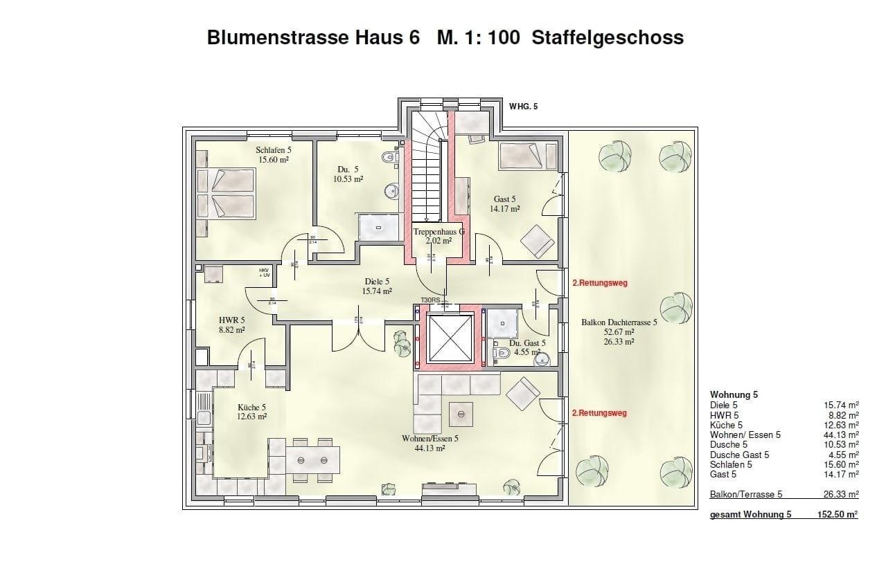 Grundriss Wohnung 5