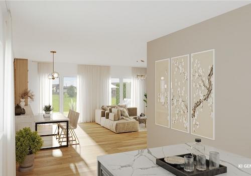Wohn-/Esszimmer (Visualisierung)