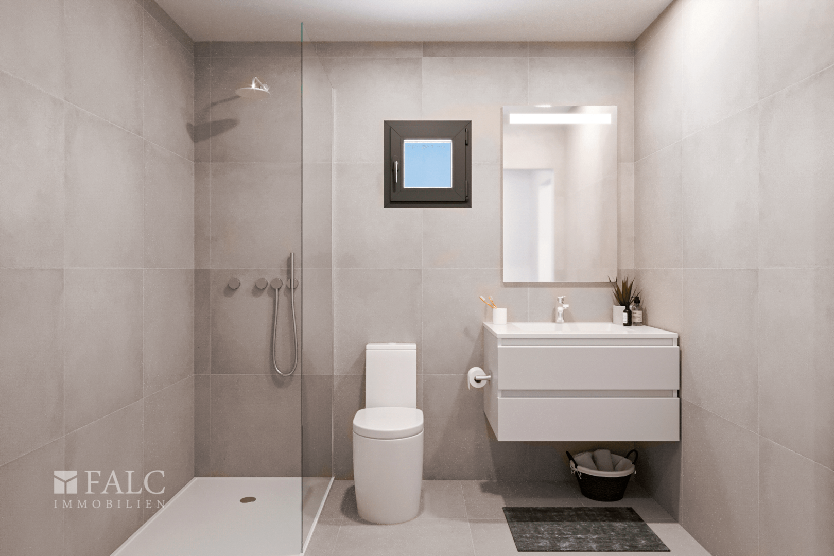 Badezimmer mit Fenster