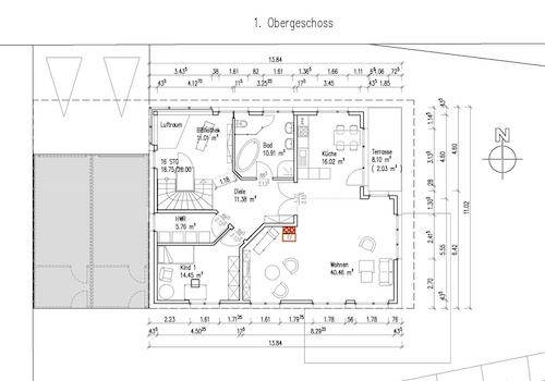 Grundriss 1. Obergeschoss