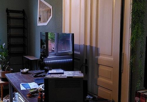 Flügeltüre zum Wohnzimmer
